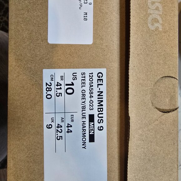 Asics Sportstyle Gel-Nimbus 9 Blue Steel Running New Men Shoes 11201A584 023 - Picture 7 of 12